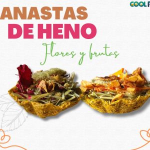 Canastas de heno de Flores y Frutas