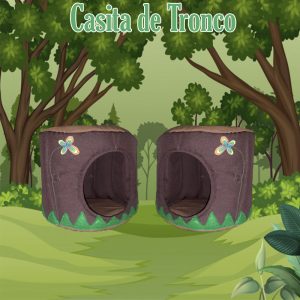 Casita de tela de Tronco