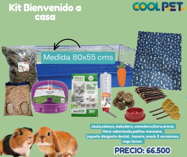 Kit Bienvenido a Casa para Cobayo o Conejo
