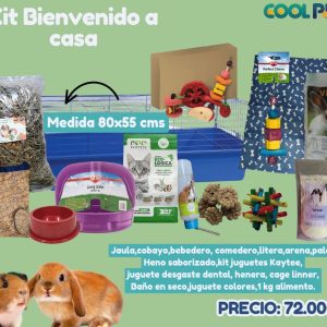 Kit Bienvenido a Casa para Cobayo o Conejo