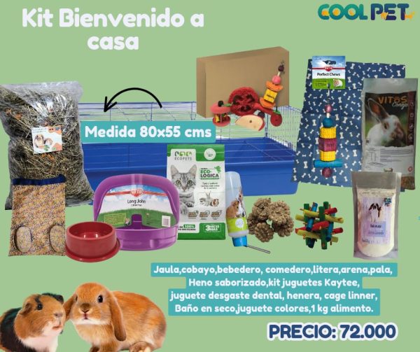 Kit Bienvenido a Casa para Cobayo o Conejo
